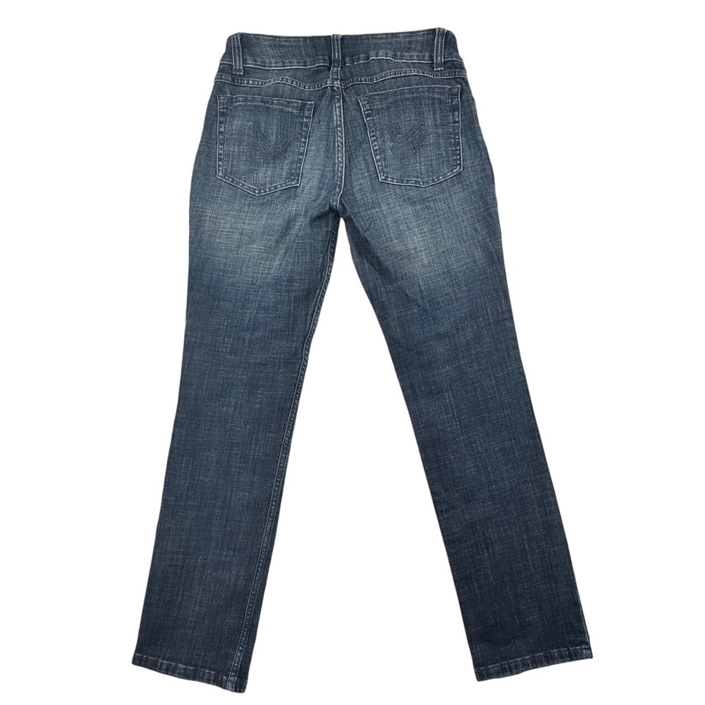 Wrangler Straight Leg Jeans Dark Wash Denim Comfort Stretch Womens Size 5/6